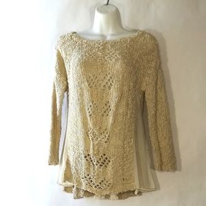 Anthropologie Knitted and Knotted Chunky Sweater